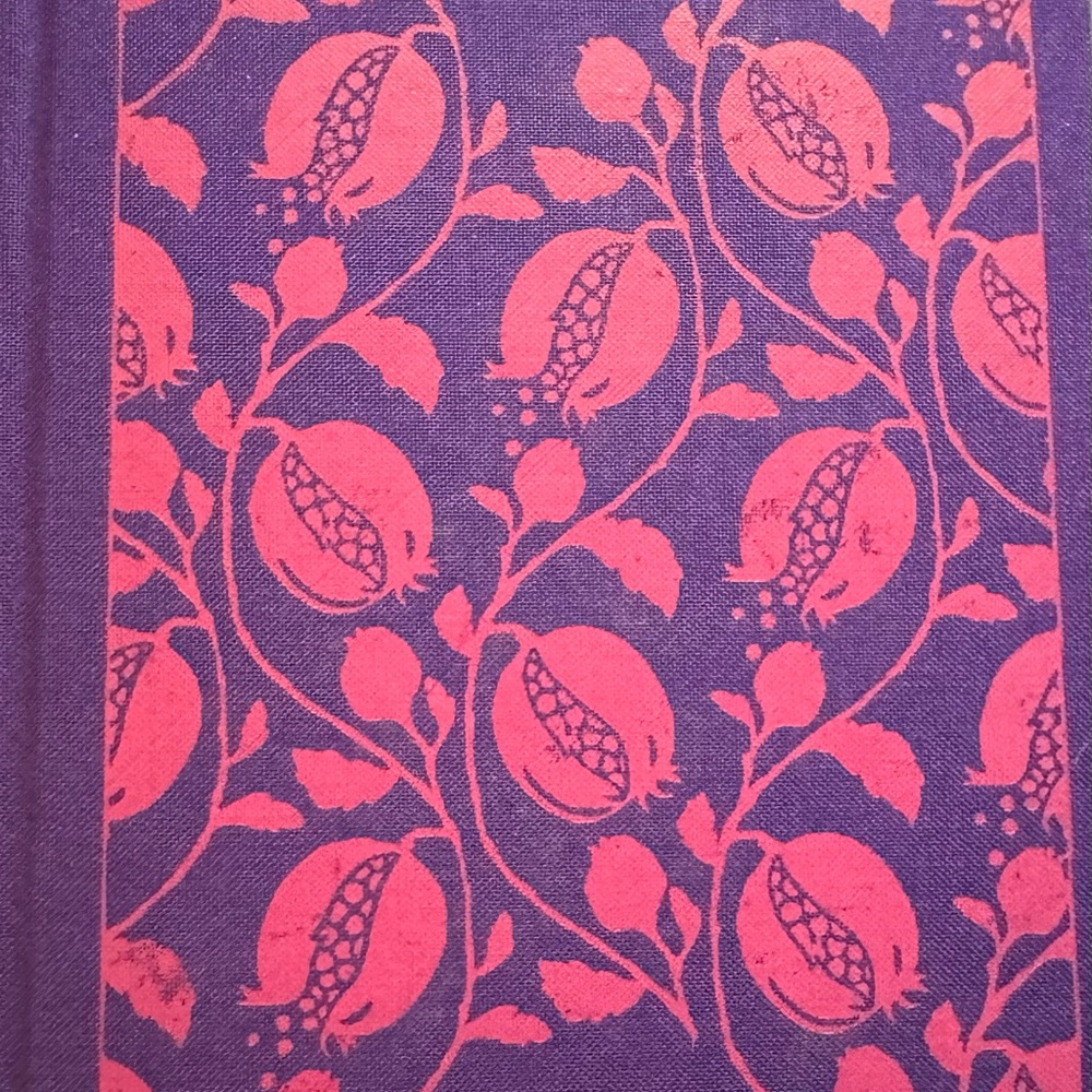 Purple and Pink Patterned Hardcover Book
